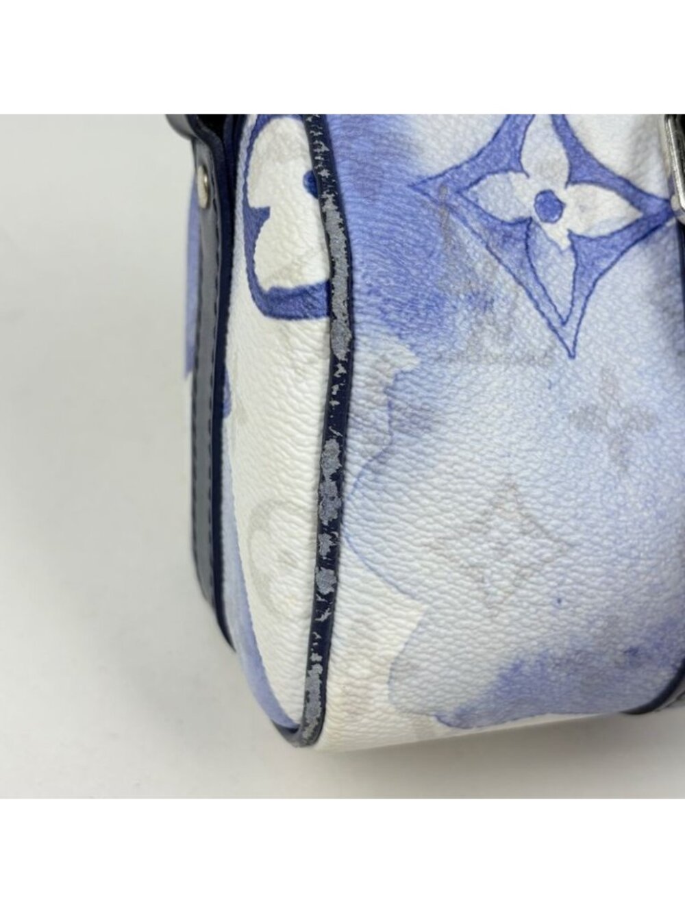 Louis Vuitton Keepall XS Handbag Monogram Water Color Blue White - Picture 4 of 9